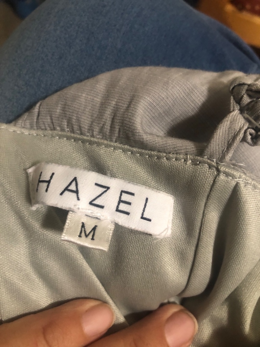 Hazel Gray Romper Short w/lace Front Size M - Picture 7 of 7